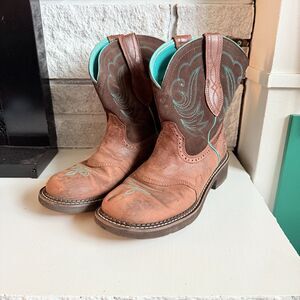 Ariat Fatbaby Heritage Dapper Western Women's Cowgirl Cowboy Boot Size 8.5B